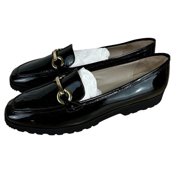 Amalfi by Rangoni NWB Gero Vernice Black Patent Leather Loafers Size 13 - Picture 4 of 9